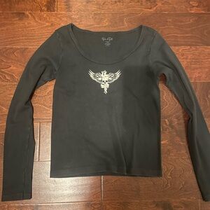 Brandy Melville Black Long Sleeve Top